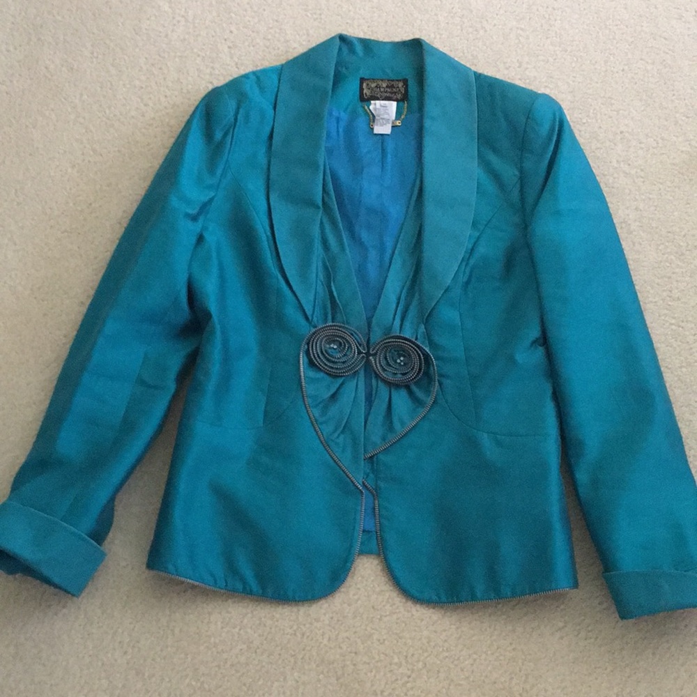 Emerald Silk Suit